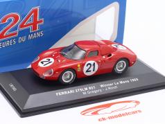 Ferrari 250 LM #21 vinder 24h LeMans 1965 Rindt, Gregory, Hugus 1:43 Ixo