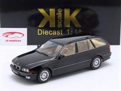 BMW 520i (E39) Touring 建設年 1997 黒 メタリックな 1:18 KK-Scale