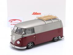 Volkswagen VW T1b Bus Lowrider 红色的 / 垫 灰色的 1:18 Schuco