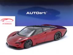 McLaren Speedtail Год постройки 2020 красный вулкан 1:18 AUTOart