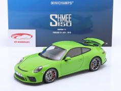 Porsche 911 (991) GT3 SHMEE 150 ano de construção 2018 amarelo verde 1:18 Minichamps