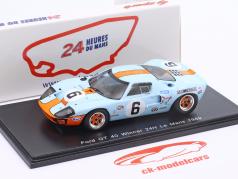 Ford GT40 Gulf #6 победители 24h LeMans 1969 Ickx, Oliver 1:43 Spark