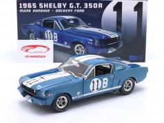 Shelby GT350-R 1965 #11 Mark Donohue Dockery Ford 蓝色的 1:18 GMP