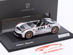 Porsche Vision Spyder Bouwjaar 2020 zilver 1:43 Spark