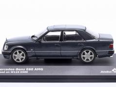 Mercedes-Benz E60 (W124) AMG year 1994 sapphire black metallic 1:43 Solido