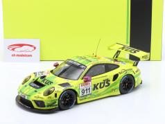 Porsche 911 GT3 R #911 ganhador NLS 1 Nürburgring 2022 Manthey Grello 1:18 Ixo