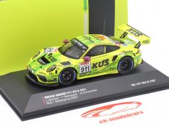 Porsche 911 GT3 R #911 ganhador NLS 1 Nürburgring 2022 Manthey Grello 1:43 Ixo