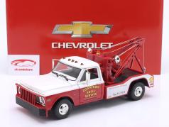 Chevrolet C-30 Dually Wrecker Shell Service 1972 rouge / blanc 1:18 Greenlight