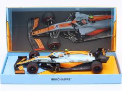 Lando Norris McLaren MCL35M Gulf  #4 3rd Monaco GP Formel 1 2021 1:18 Minichamps