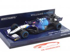 G. Russell Williams FW43B #63 2° belga GP formula 1 2021 1:43 Minichamps