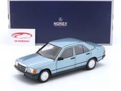 Mercedes-Benz 190E Année de construction 1984 Bleu clair métallique 1:18 Norev