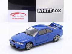 Nissan Skyline GT-R (R33) RHD 建設年 1997 青 1:24 WhiteBox