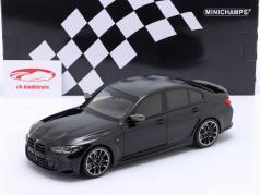 BMW M3 Année de construction 2020 noir métallique 1:18 Minichamps