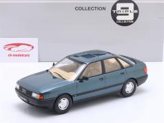 Audi 80 (B3) ano de construção 1989 azul verde metálico 1:18 Triple9