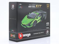 Lamborghini Sian FKP 37 Anno di costruzione 2019 verde / nero kit 1:18 Bburago