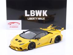 LB Silhouette Works Lamborghini Huracan GT 2019 黄色 メタリックな 1:18 AUTOart