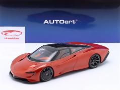 McLaren Speedtail 建设年份 2020 火山 橙子 1:18 AUTOart