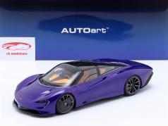 McLaren Speedtail ano de construção 2020 lantana roxo 1:18 AUTOart