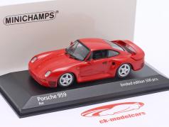 Porsche 959 Год постройки 1987 красный 1:43 Minichamps