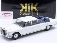 Mercedes-Benz 600 (W100) Landaulet Anno di costruzione 1964 bianco 1:18 KK-Scale