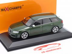 Audi RS 6 Avant (C6) 建設年 2008 濃い緑色 メタリックな 1:43 Minichamps
