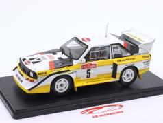 Audi S1 Quattro #5 vinder samle Sanremo 1985 Röhrl, Geistdörfer 1:24 Altaya