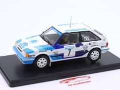 Mazda 323 4WD #7 ganador reunión Suecia 1989 I. Carlsson, P. Carlsson 1:24 Altaya
