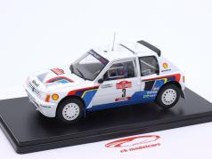 Peugeot 205 T16 #3 勝者 ラリー サンレモ 1984 Vatanen, Harryman 1:24 Altaya