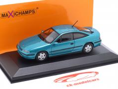Opel Calibra year 1989 turquoise metallic 1:43 Minichamps
