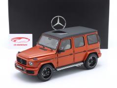 Mercedes-Benz G63 AMG (W463) Bouwjaar 2020 koper oranje / magno 1:18 Minichamps