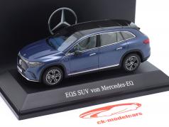Mercedes-Benz EQS (X296) ソリッドブルー 1:43 Spark