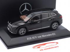 Mercedes-Benz EQS (X296) obsidiana preta 1:43 Spark