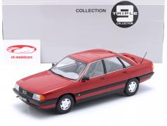 Audi 100 C3 ano de construção 1989 tornado vermelho 1:18 Triple9