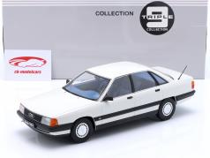 Audi 100 C3 year 1989 alpine white 1:18 Triple9