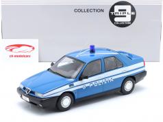 Alfa Romeo 155 politie Bouwjaar 1996 blauw / wit 1:18 Triple9