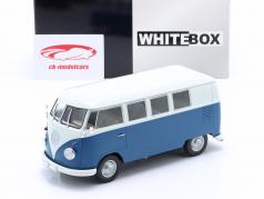 Volkswagen VW T1 Byggeår 1960 blå / hvid 1:24 WhiteBox