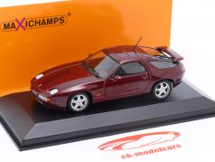 Porsche 928 GTS ano de construção 1991 vermelho metálico 1:43 Minichamps