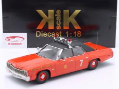 Dodge Monaco 消防署 シカゴ 1974 赤 / 黒 1:18 KK-Scale
