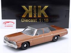 Dodge Monaco 建設年 1974 茶色 メタリックな / 黒 1:18 KK-Scale