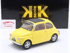Fiat 500 F Custom avec détachable Toit Année de construction 1968 jaune 1:12 KK-Scale
