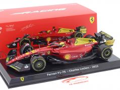 Charles Leclerc Ferrari F1-75 #16 2e Italië GP Formule 1 2022 1:24 Bburago