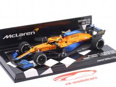 Lando Norris McLaren MCL35M #4 2° Italia GP Formula 1 2021 1:43 Minichamps