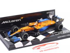 D. Ricciardo McLaren MCL35M #3 ganhador Itália GP Fórmula 1 2021 1:43 Minichamps