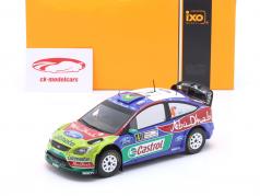 Ford Focus RS WRC #4 vinder samle Sardinien 2009 Latvala, Antilla 1:24 Ixo