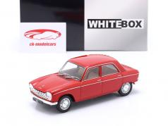 Peugeot 204 建設年 1968 赤 1:24 WhiteBox