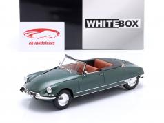 Citroen DS 19 コンバーチブル 建設年 1963 濃い緑色 メタリックな 1:24 WhiteBox
