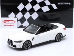 BMW M4 cabriolet (G83) Byggeår 2021 hvid 1:18 Minichamps