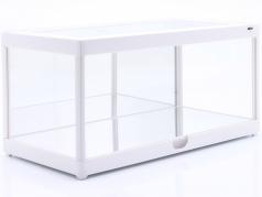 vetrina unica bianco con Illuminazione a LED E Specchio per scala 1:18 Triple9