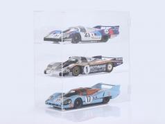 High quality acrylic showcase for 3 modelcars in scale 1:12 Jewel Cases