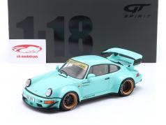 Porsche 911 (964) RWB Byggeår 2015 Tiffany blå 1:18 GT-Spirit